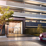 ジークレフ千里青葉丘 アプローチ夕景