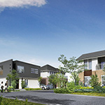 ルナ三田ウッディタウンけやき台住宅街並み人有り