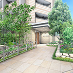 ブランズ新神戸外観入口