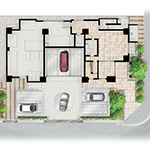 ブランズ新神戸敷地配置図