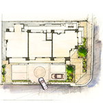 ブランズ新神戸敷配スケッチ