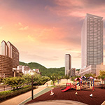 ブランズ新神戸夕景